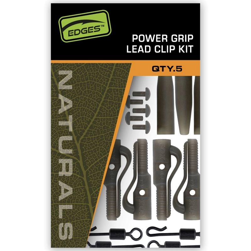 Fox Edges Naturals Power Grip Lead Clip Kit